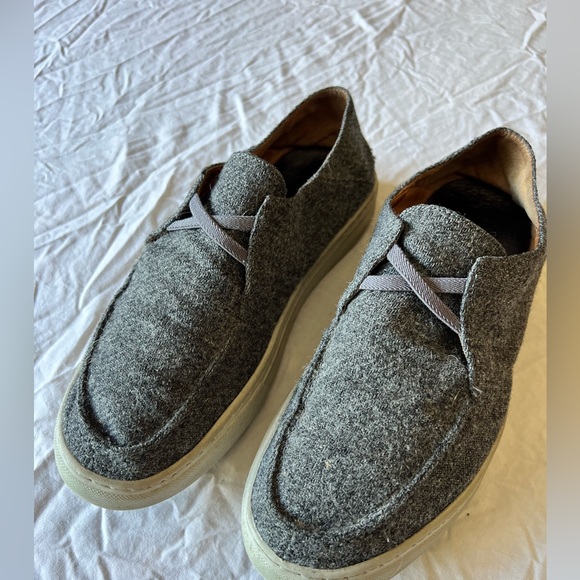 Mens size 10.5 Peter Millar gray tweed slip on casual shoes - Picture 1 of 8